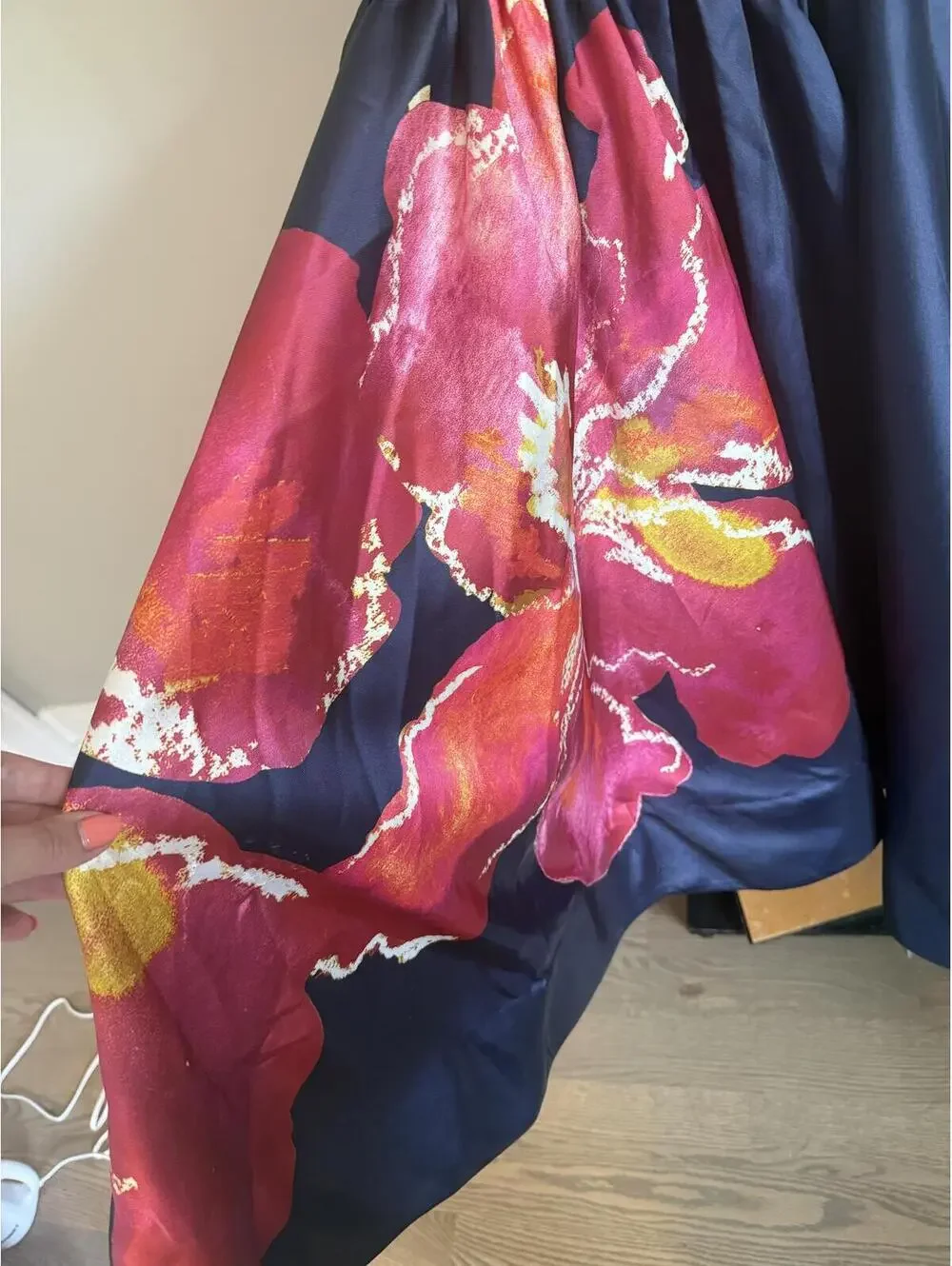 Hutch Shyloh Floral Mikado High Low Gown - Picture 5 of 16